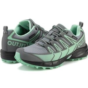 OUTJET Women's Waterproof Hiking And Walking Shoes Lightweight Non-Slip Size 11